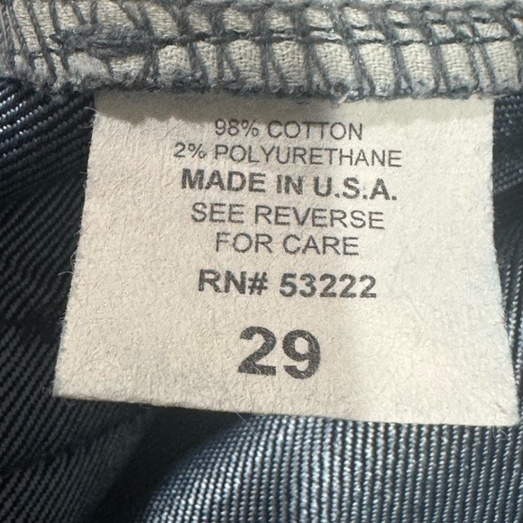 David Kahn Jeanswear USA Blue Denim Low Rise zipper and Button Closure Size 29 - Picture 10 of 10